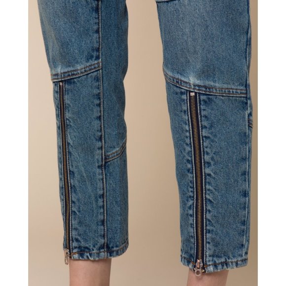 NWT Juicy Couture High Rise Girlfriend Zip Jeans 27 - Picture 4 of 12